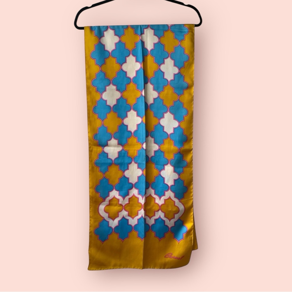 Burmel Patterned Silk Scarf